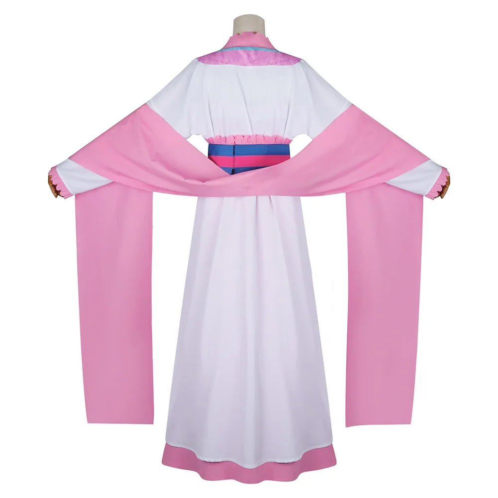 The Apothecary Anime Diaries Lady Lishu Dress Kimono Cosplay Costume Earrings Necklace Belt Women Outfits Halloween Fantasy Suit