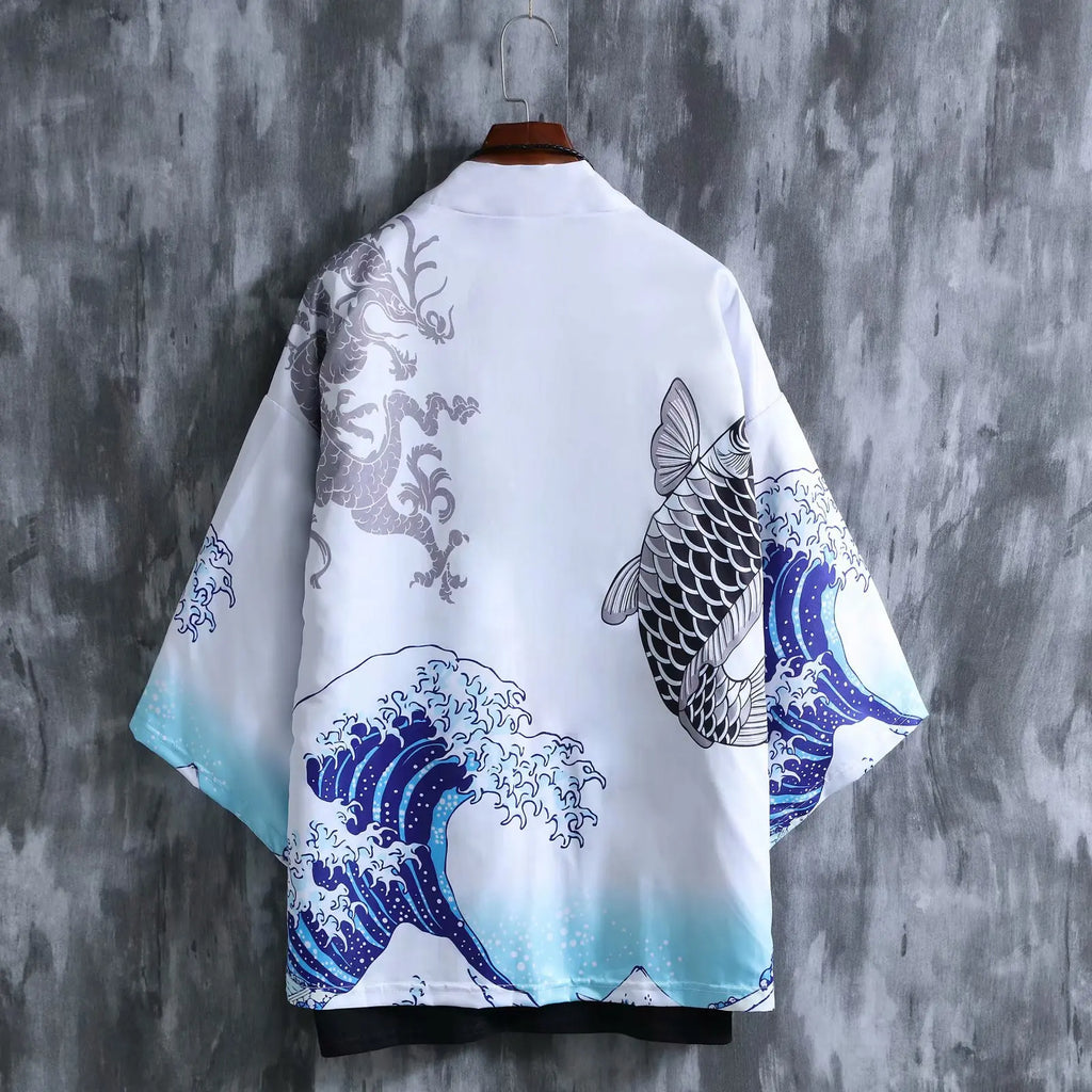 New Traditional japanese kimono yukata women&man japanese Short Robe Loose kimomo japanese cardigan kimono japones haori