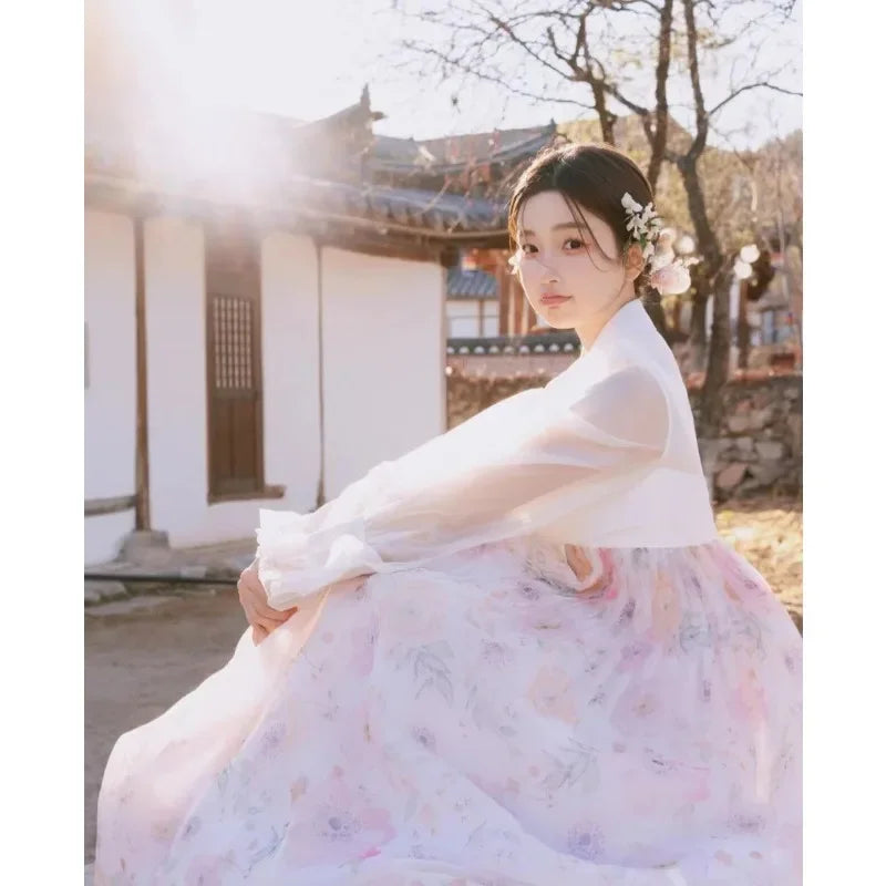 2025 NEW Traditional dress Travel Photo Yanji Court Dress Daily Stage Performance Clothes Hanbok New Korean Clothing Clan WOMEN