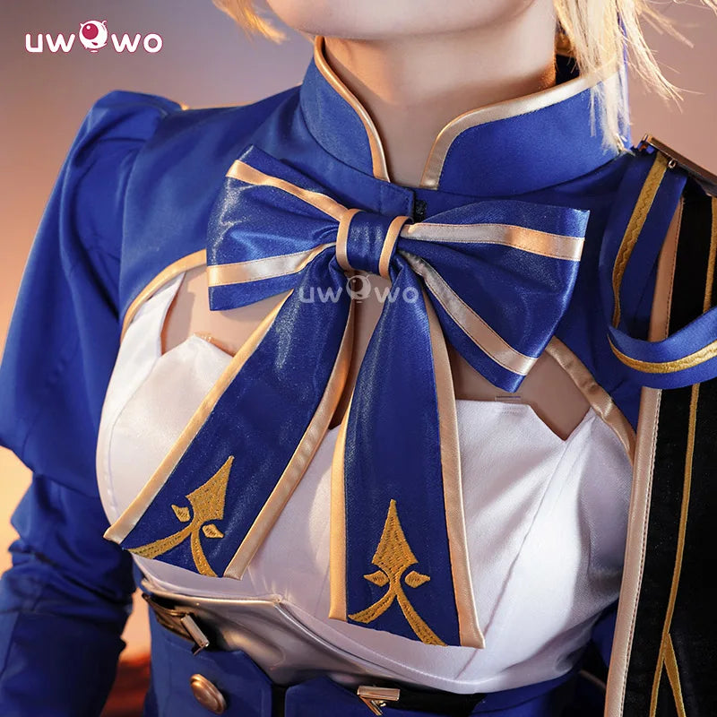 UWOWO Saber Cosplay Collab Series: Game Honkai: Star Rail × Fatee/stayy night Collab Saber Cosplay Costume S-XXL Halloween Cos