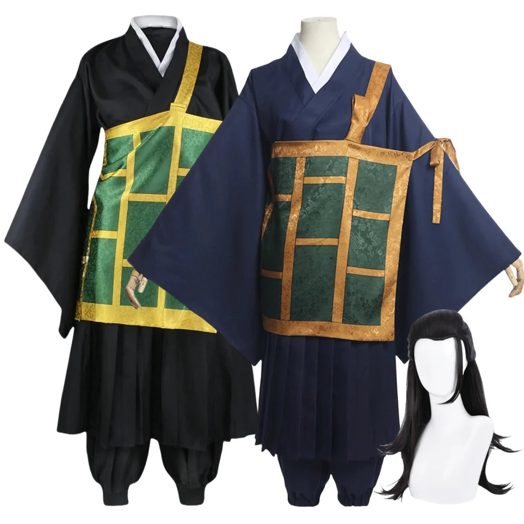 Anime Geto Suguru Cosplay Costume Black Blue kimono School Uniform Anime Clothe Halloween Costumes For Women Man