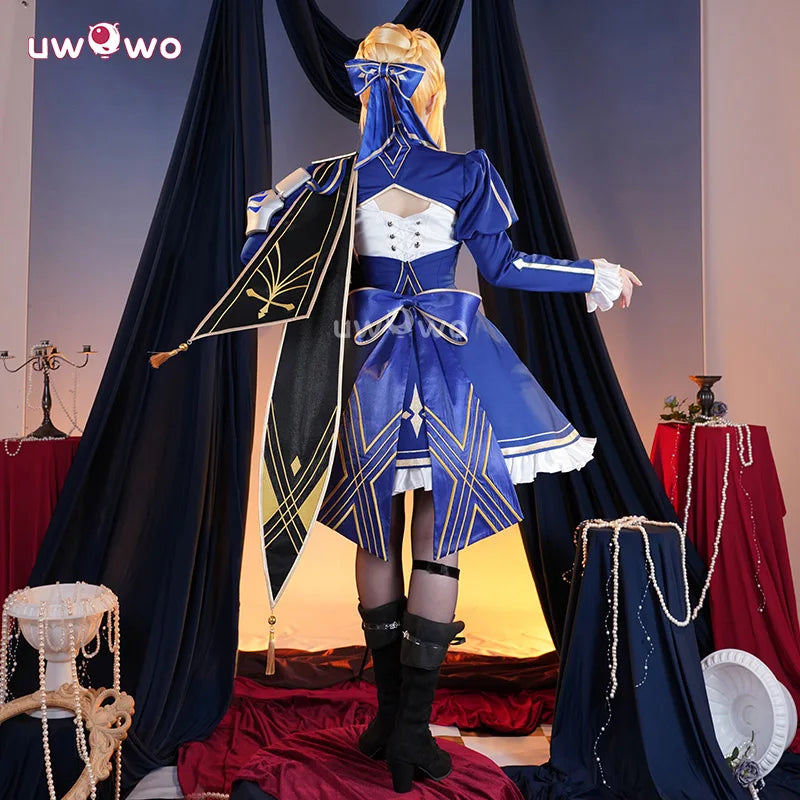 UWOWO Saber Cosplay Collab Series: Game Honkai: Star Rail × Fatee/stayy night Collab Saber Cosplay Costume S-XXL Halloween Cos