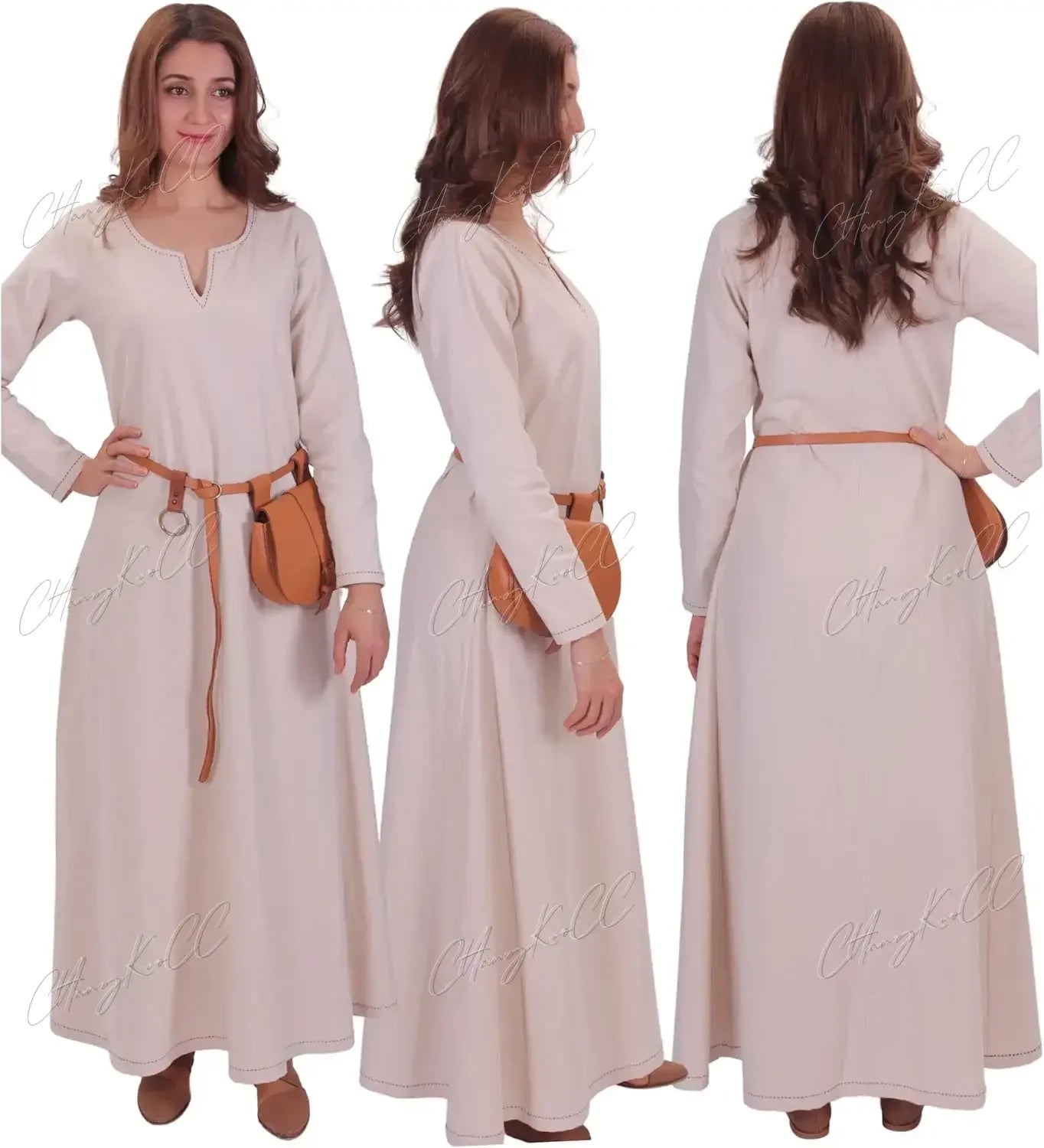 Retro Costumes Fraye Viking Medieval Women Dress  Renaissance  Dress  Vetement Medieval Cosplay For Adult