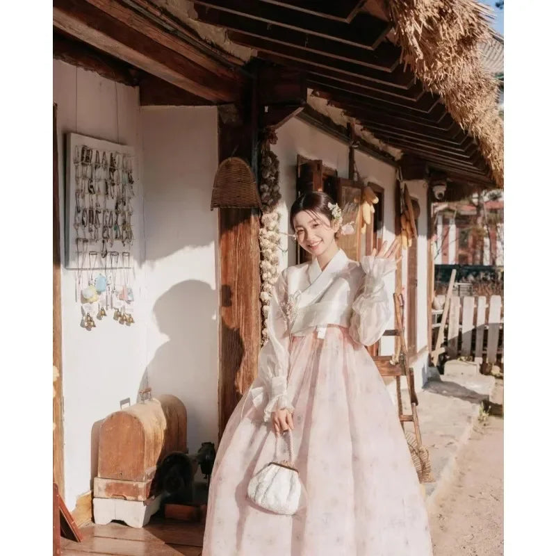 2025 NEW Traditional dress Travel Photo Yanji Court Dress Daily Stage Performance Clothes Hanbok New Korean Clothing Clan WOMEN