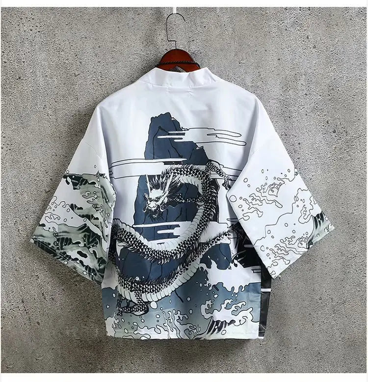 New Traditional japanese kimono yukata women&man japanese Short Robe Loose kimomo japanese cardigan kimono japones haori