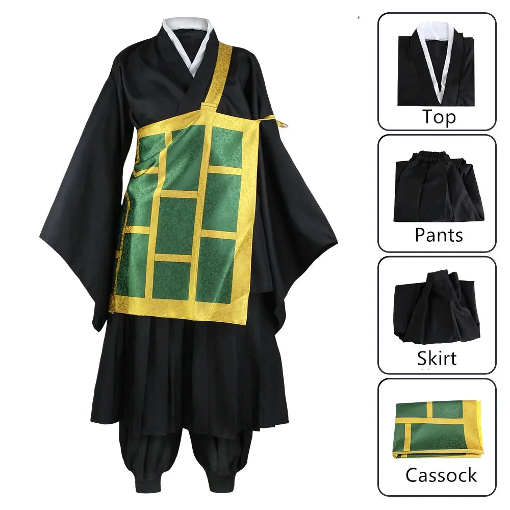 Anime Geto Suguru Cosplay Costume Black Blue kimono School Uniform Anime Clothe Halloween Costumes For Women Man