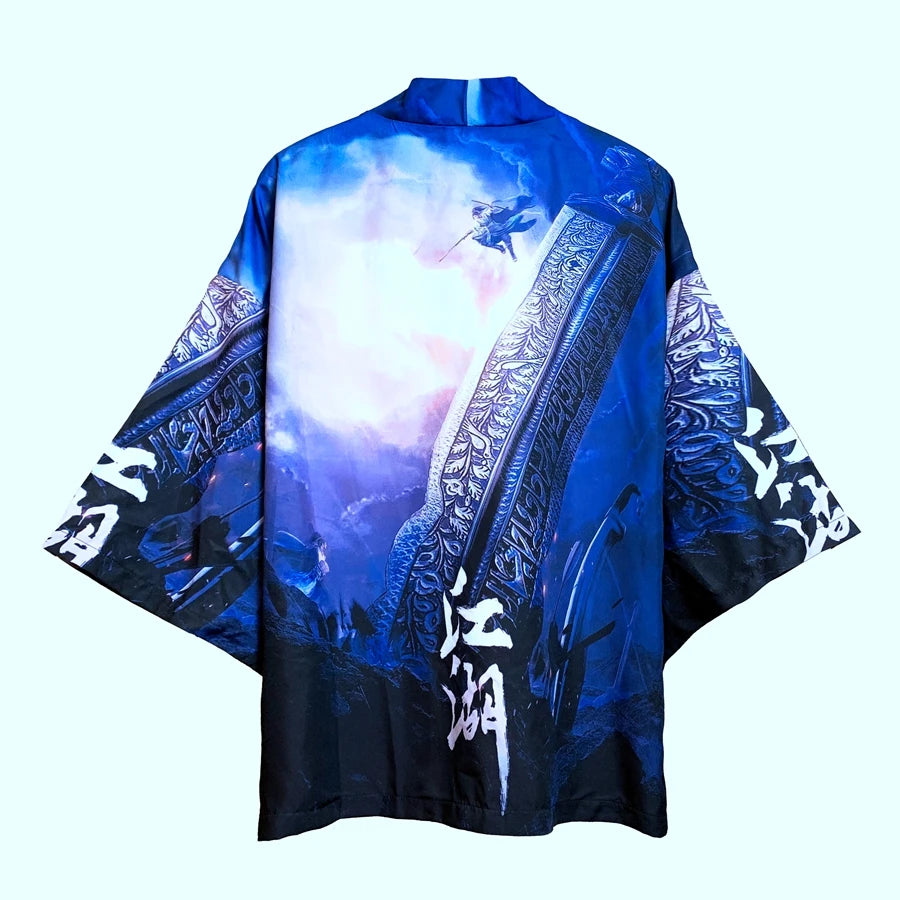 Kimono Cardigan Men Haori Kimonos Karate Samurai Costume Kimono Japones Traditional Japanese Men's priest frock Male Yukata